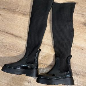 ASOS Knit Thigh High Boots